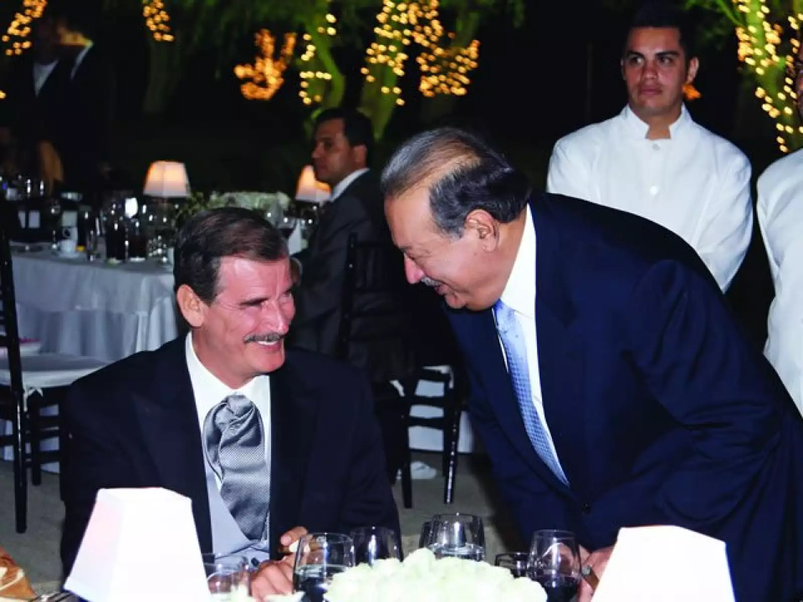 Con el ex Presidente Vicente Fox.