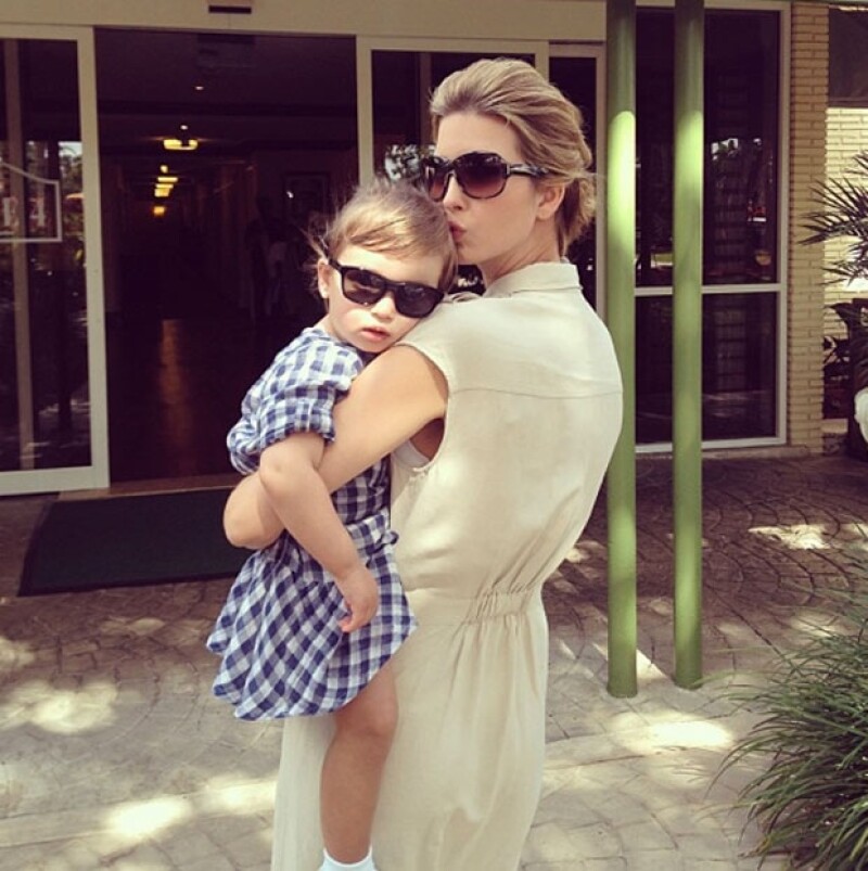 Ivanka con su pequeña Arabella.