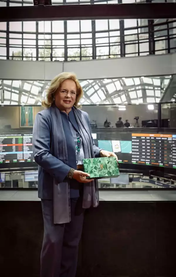 Ira von Fürstenberg en la Bolsa de Valores de México.