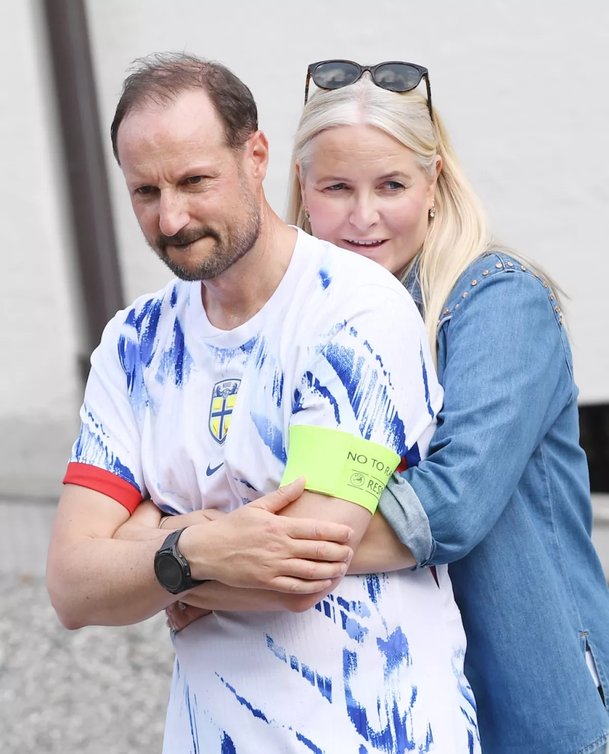 Los príncipes herederos Haakon y Mette-Marit de Noruega