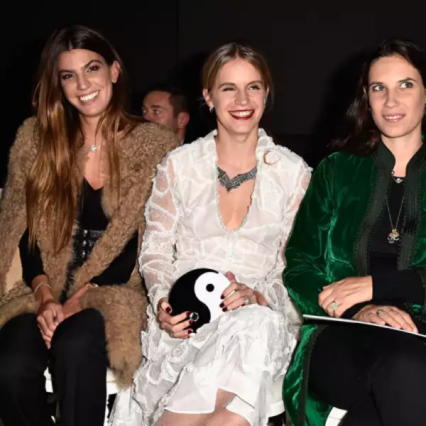 Tatiana Casiraghi también estuvo presente en la pasarela de Giambatistta Valli.