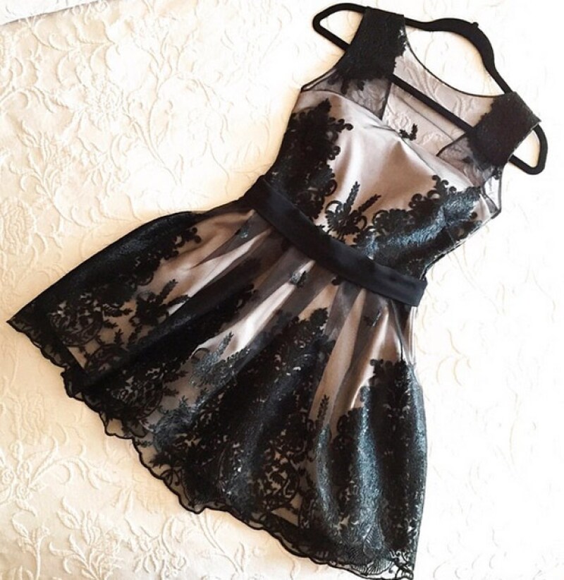 Vestido de encaje.