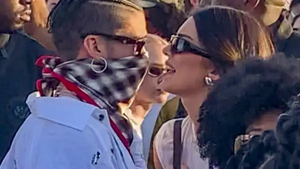 Bad Bunny y Kendall Jenner en Coachella 2023