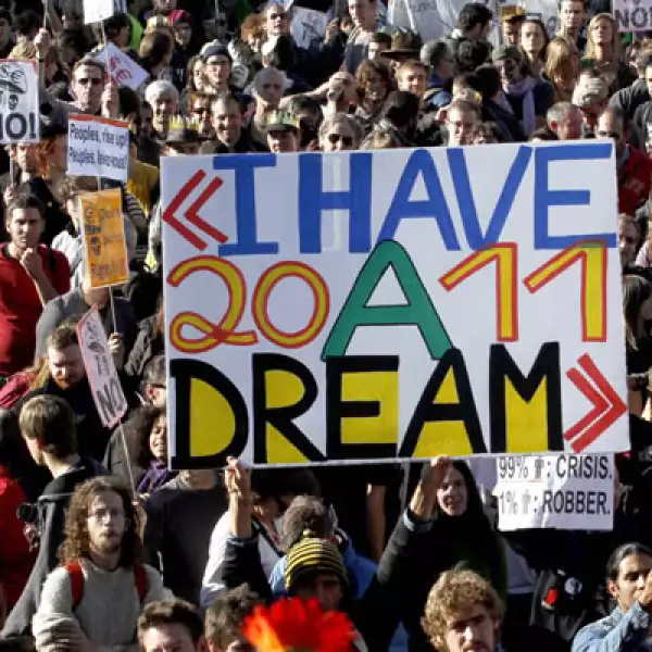 En Bélgica cientos de personas salieron a las calles para sumarse al movimiento nacido en Nueva York.