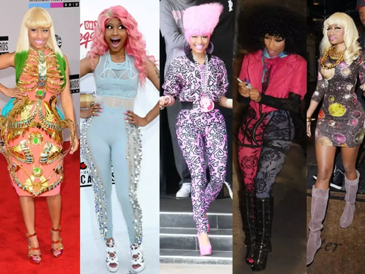 Nicki Minaj en diferentes eventos.