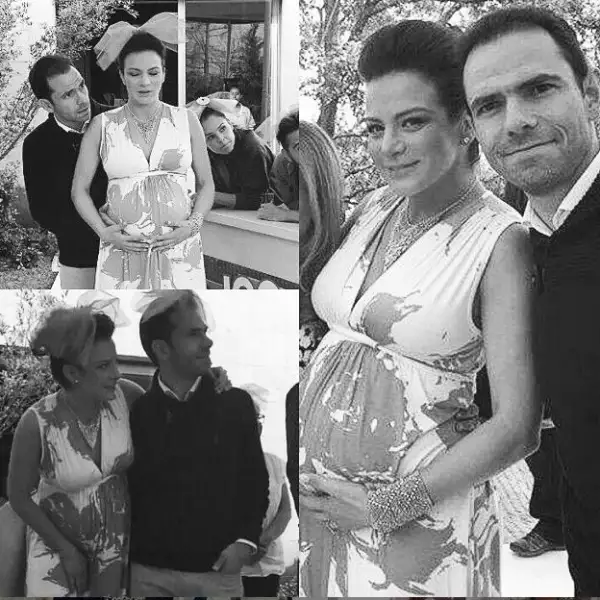 Los futuros papás se mostraron muy románticos.