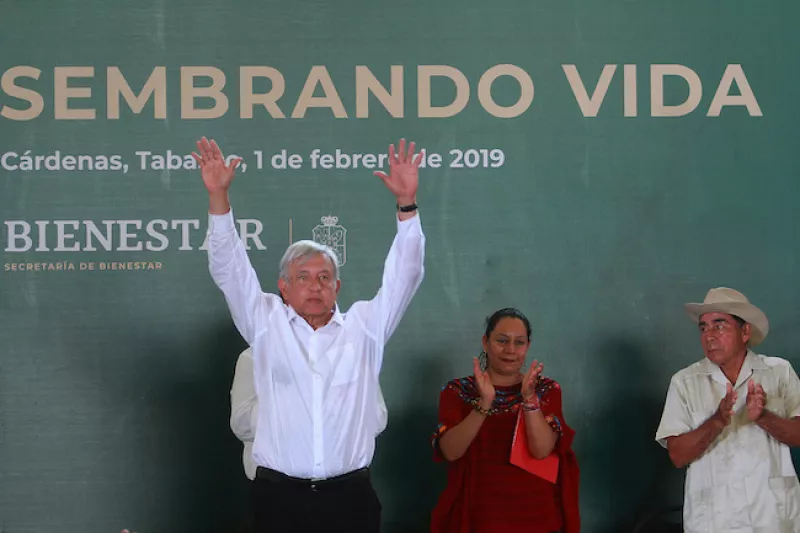 Andrés Manuel López Obrador presentó el programa Sembrando Vida