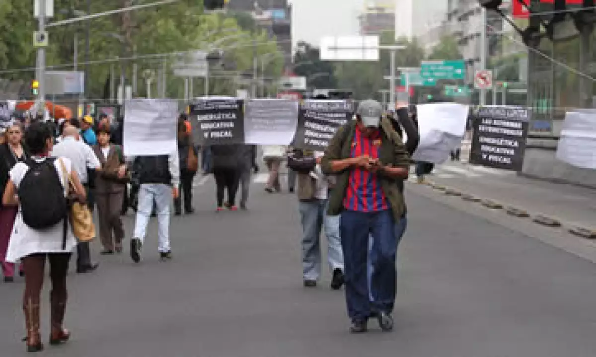 La CNTE protestó por tres días en la capital mexicana. (Foto: Notimex )