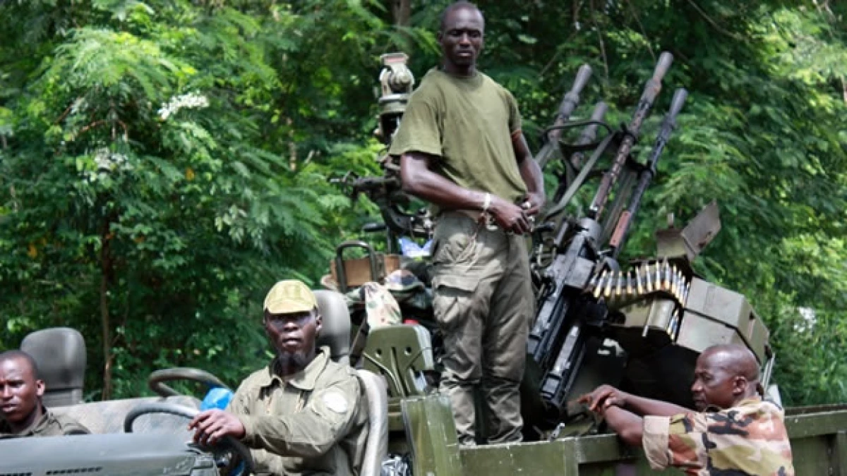 Fuerzas leales al líder Ouattara en su avance a la capital
