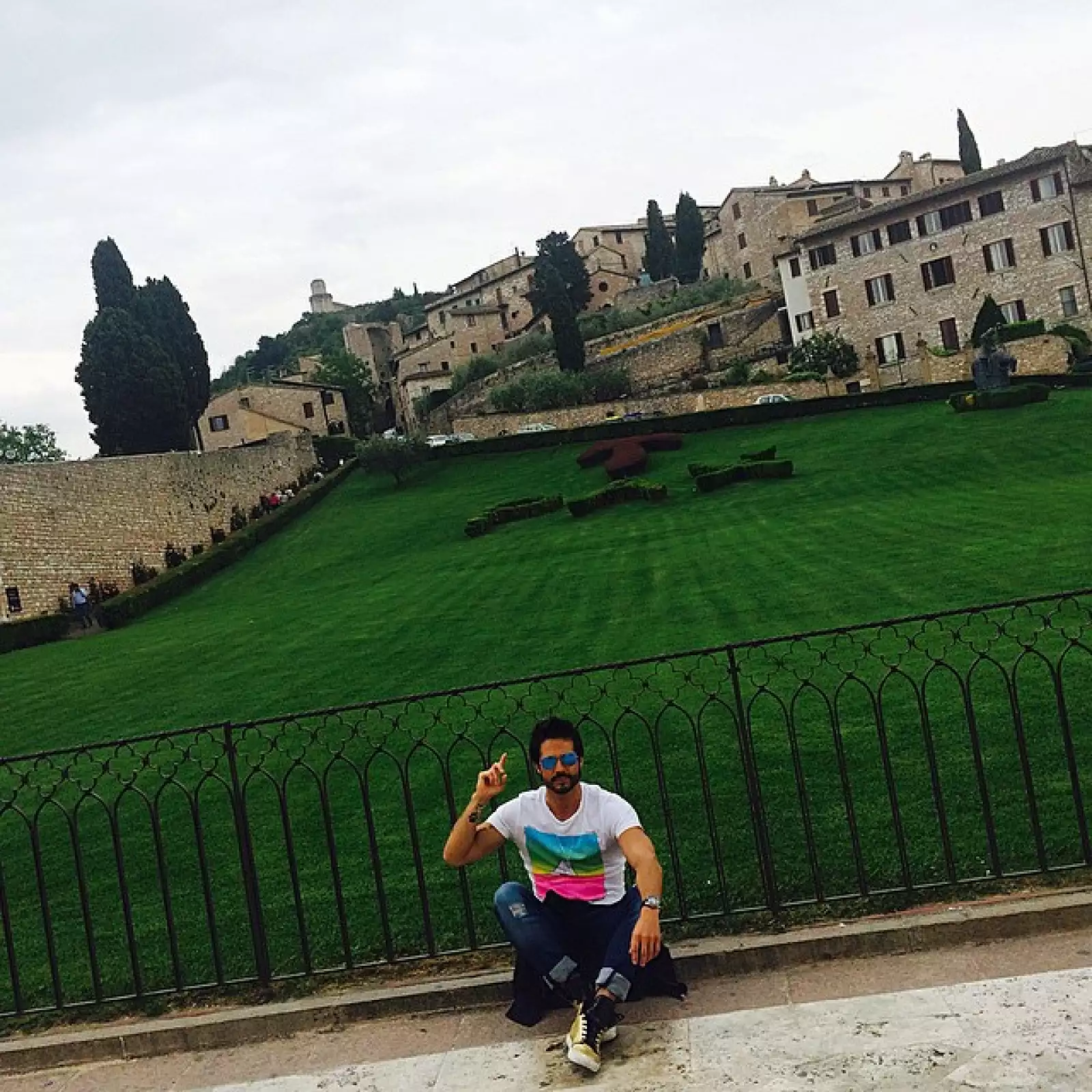 Las fans de José pudieron admirar junto con él los lugares más hermosos de Italia.