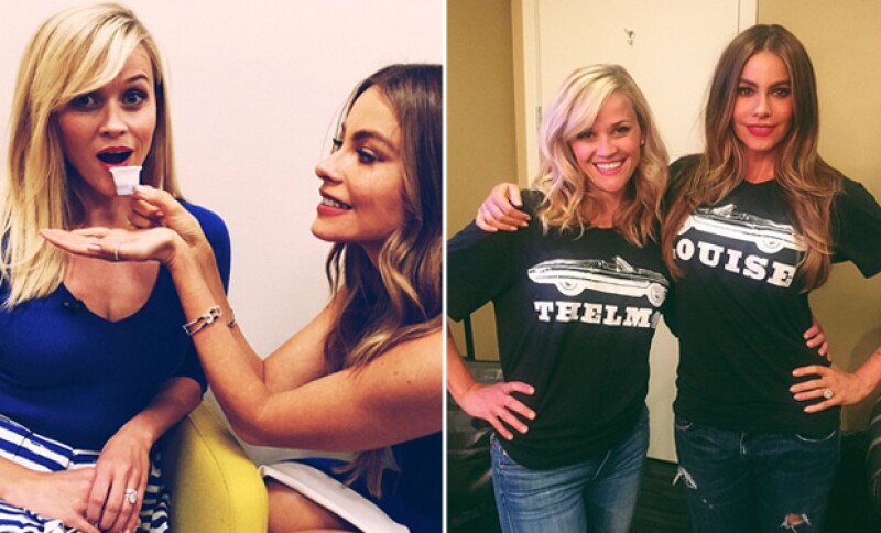 Sofía Vergara ha hecho que Reese pruebe de todo, incluso hata unas divertidas clases de cumbia colombiana ayer en el show `Despierta América´.