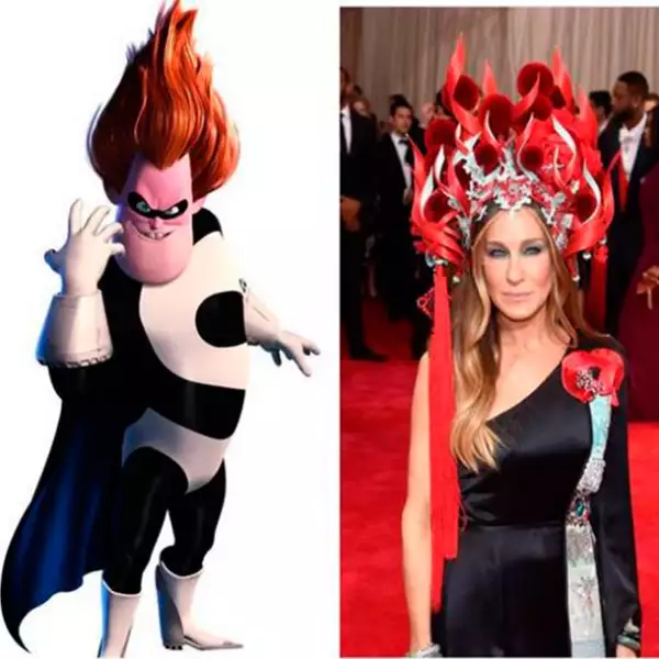 Los comparativos no faltaron, aquí se hace uno con Syndrome, personaje villano de la cinta Los Increíbles.