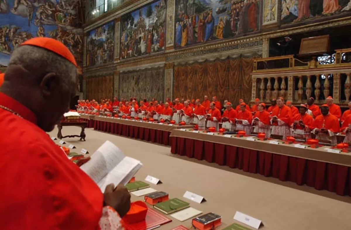 Aspectos del cónclave de 2005, cuando se eligió como Papa a Benedicto XVI.