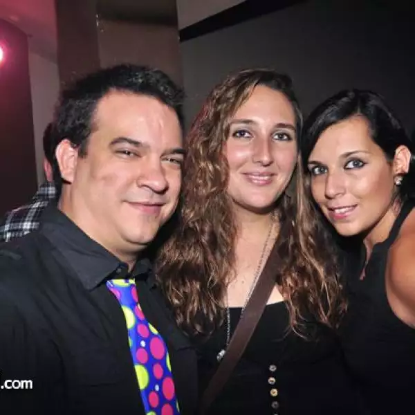 Eugenio Garza,Emilia Batarze y Paola Batarze