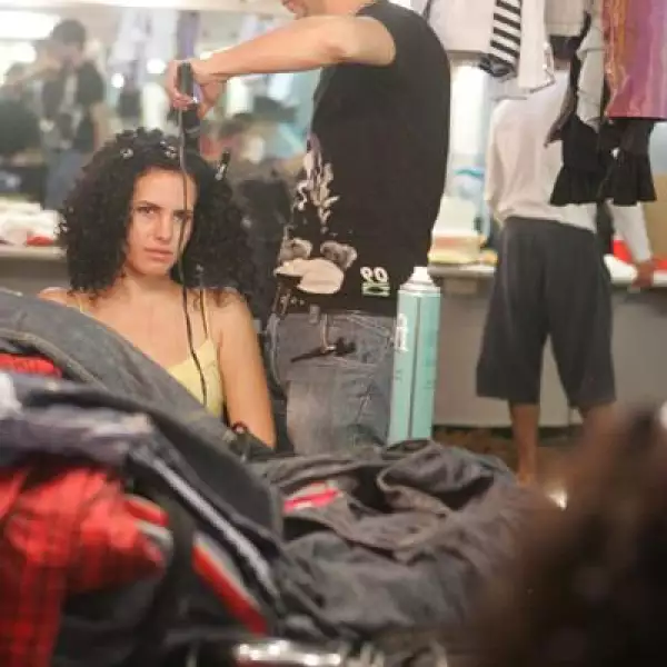 Backstage Gloria Trevi