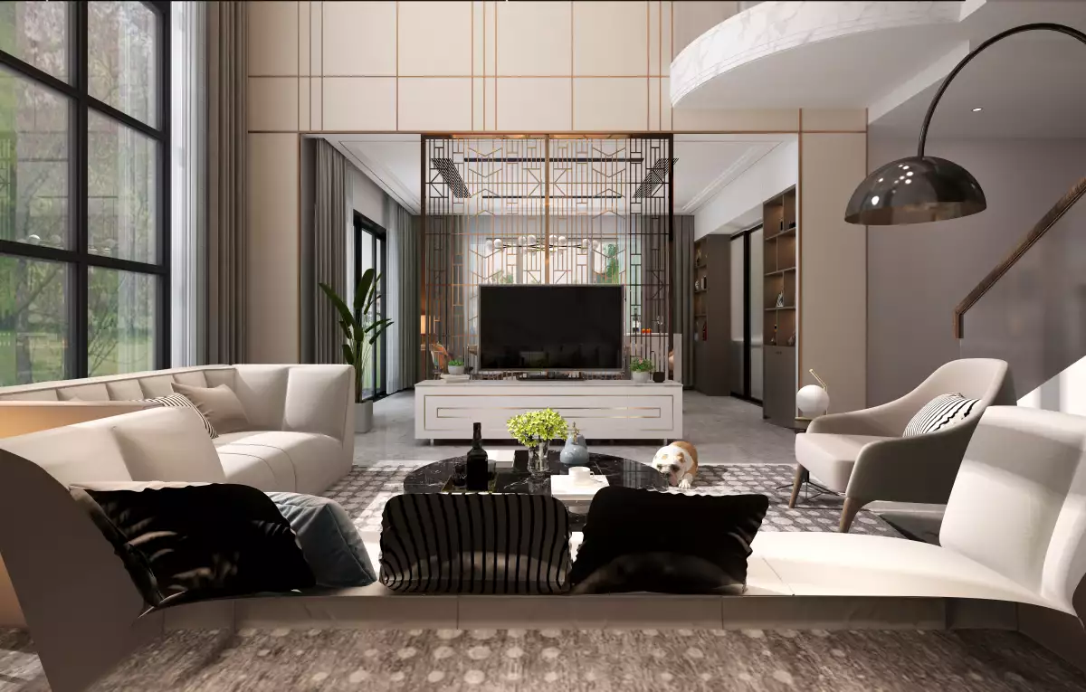 3D Render of Living room