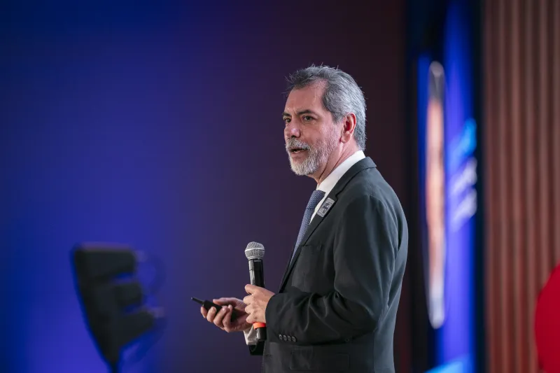 Édgar Amador Zamora, secretario de Hacienda, participa en el Expansión Summit 2026. Foto: Anylú Hinojosa-Peña/Expansión. 
