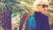 La cantante se divirtió al máximo en el show de Rihanna y Calvin Harris en Coachella.