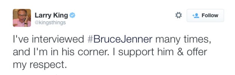Larry aseguró estár del lado de Bruce.