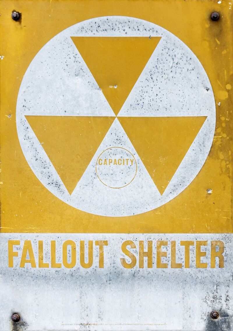 Letrero de refugio nuclear, Nueva York