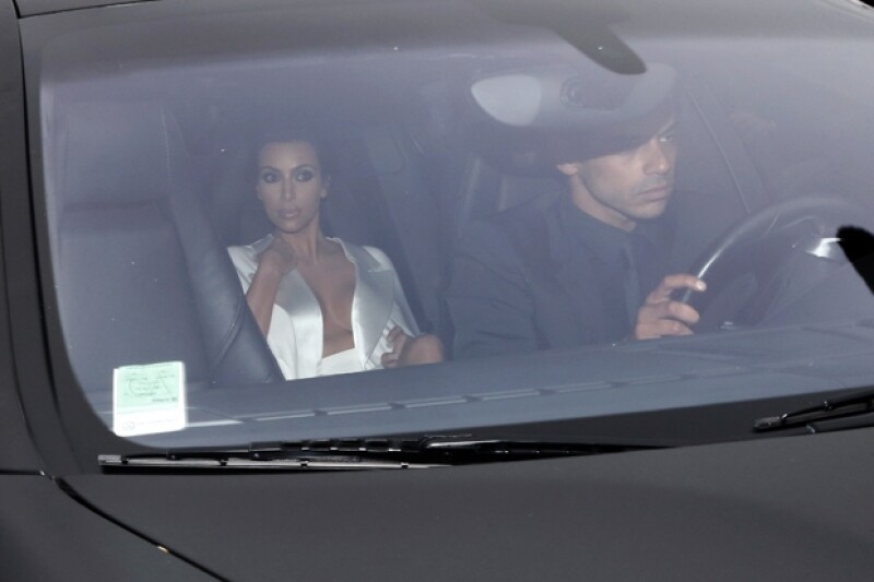 Kim fue acaparada por las cámaras a su llegada al castillo de Versalles.