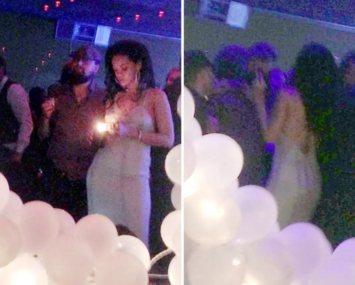 Ante fuertes rumores de un romance entre ellos, aparece una imagen de la cantante y el actor disfrutando juntos de la lujosa fiesta de cumpleaños de la barbadense.
