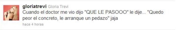 Hasta con el hecho de ver al médico hizo bromas.