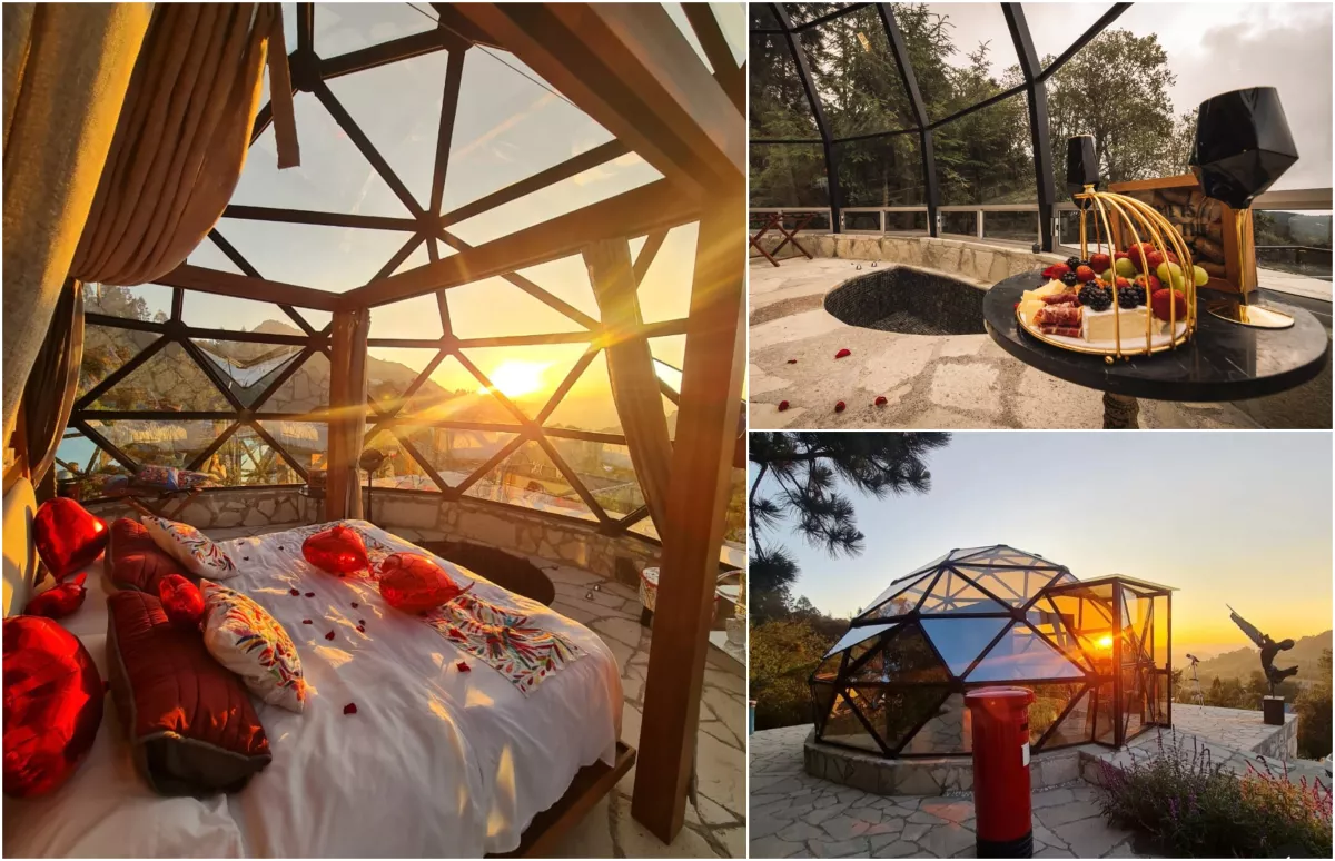 En Experience Glamphill Village también puedes solicitar un masaje en el domo geodésico.