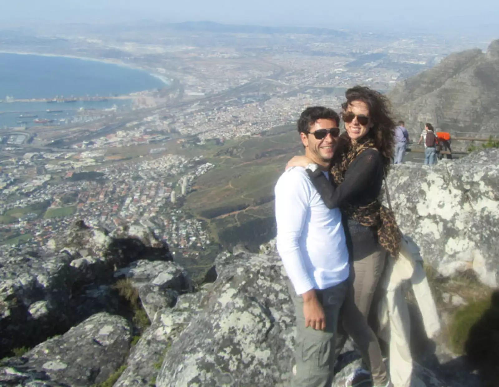 Jacky muy enamorada en Ciudad del Cabo en Sudáfrica.