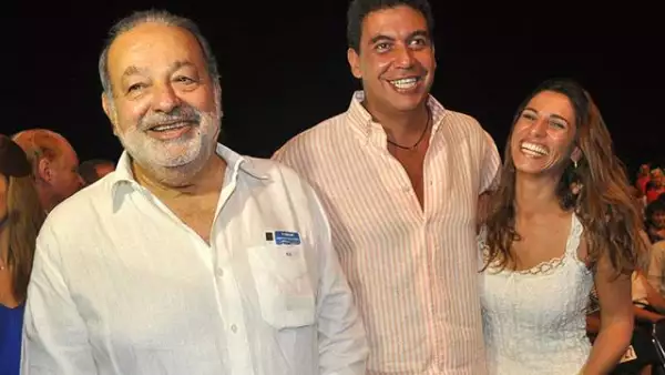 Carlos Slim, Arturo Elías Ayub y Johanna Slim.
