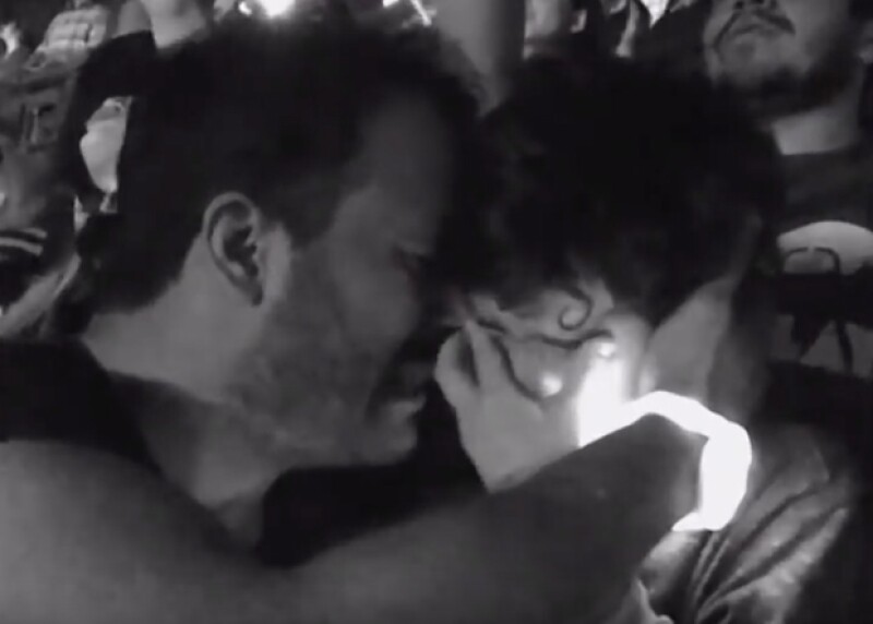Luis Vázquez no pudo contener las lágrimas al ver a su hijo tan emocionado al ver a Coldplay.