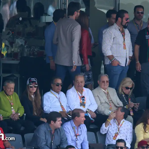 Miguel Alemán,Christiane Martel,Carlos Slim,Olegario Vazquez Raña,María de los Ángeles Aldir