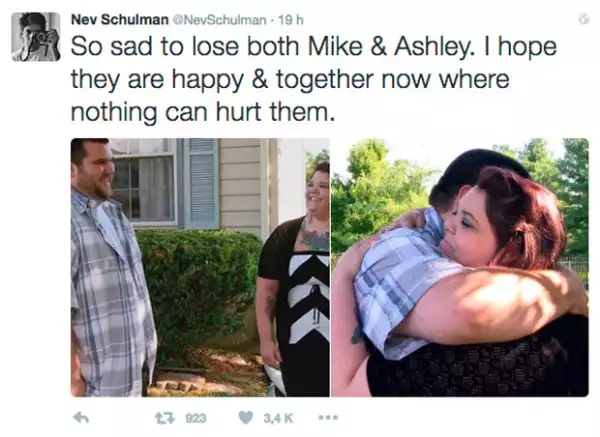El conductor del programa envió su más sentido pésame y lamentó la muerte de Ashley.