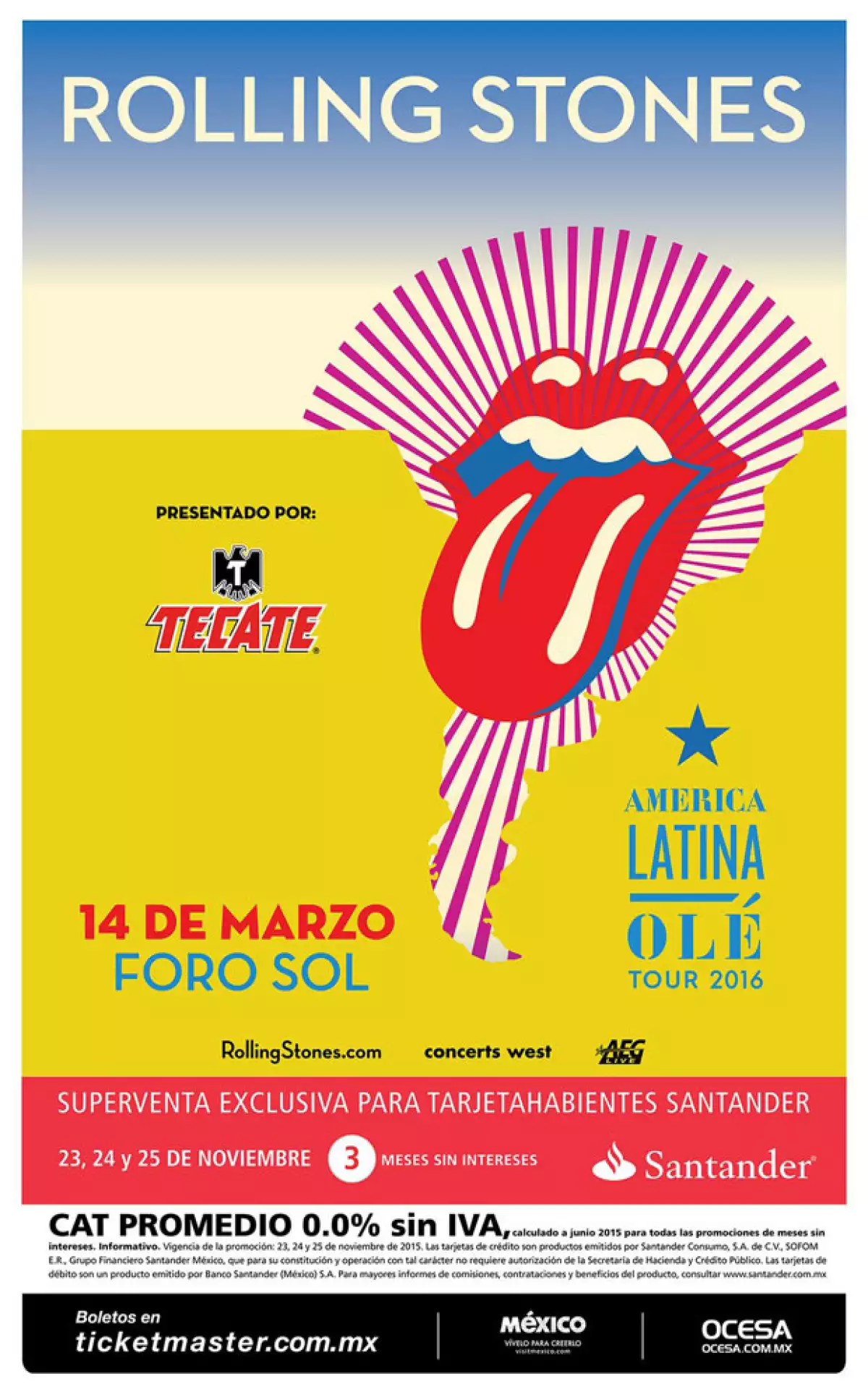 Luego de que Alejandro Soberón, director de CIE, dio la noticia de que la banda de rock británica se presentaría en el país en 2016, hoy se han dado a conocer más detalles.