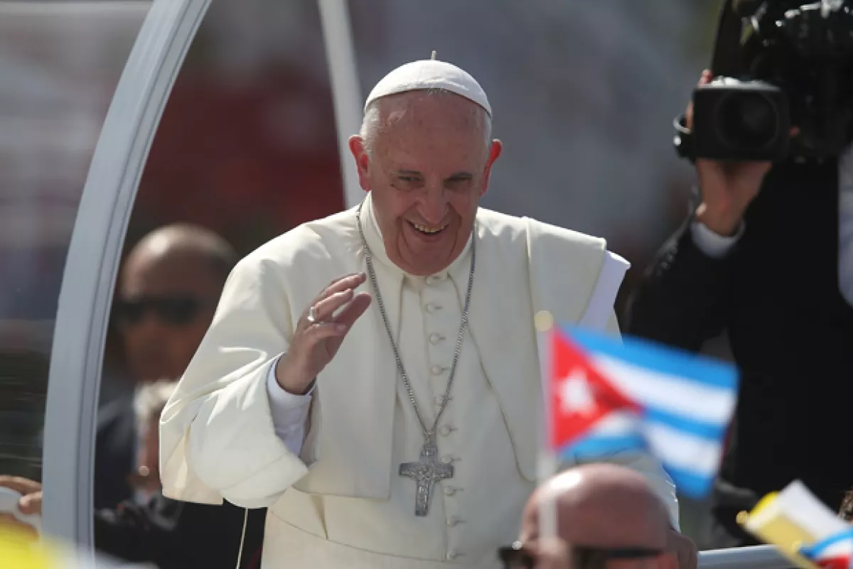 El Papa Francisco durante su reciente visita a Cuba.