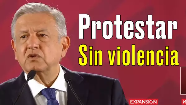 AMLO pide protestar sin violencia en marchas contra violaciones a mujeres