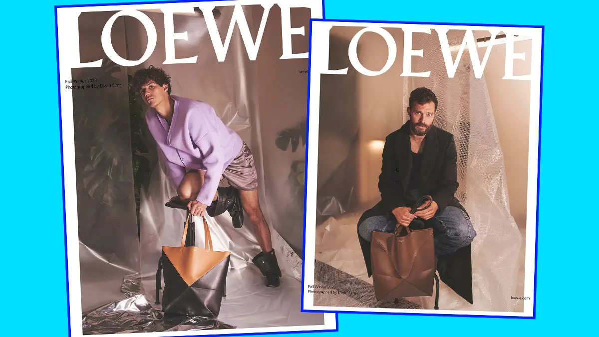 Omar Apollo y Jamie Dornan en la nueva campaña de Loewe. 