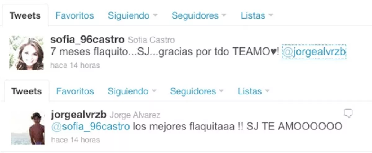 Los mensajes románticos en Twitter no podían faltar.