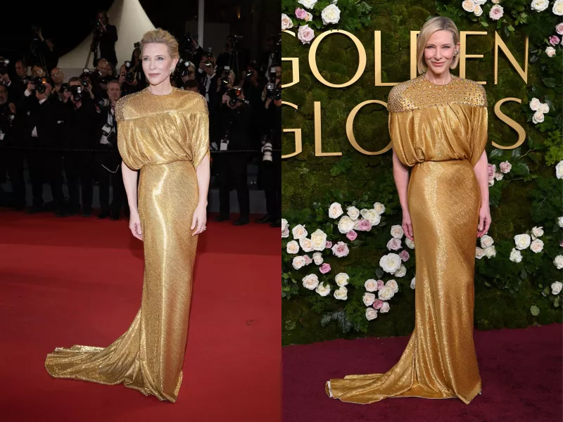 cate blanchette louis vuitton vestido repetido