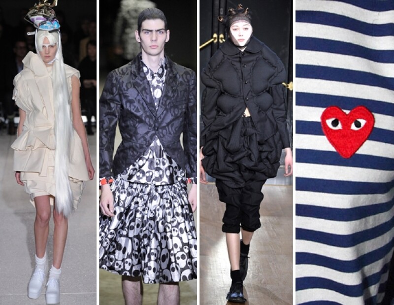 Modelos utilizando Comme de Garçons