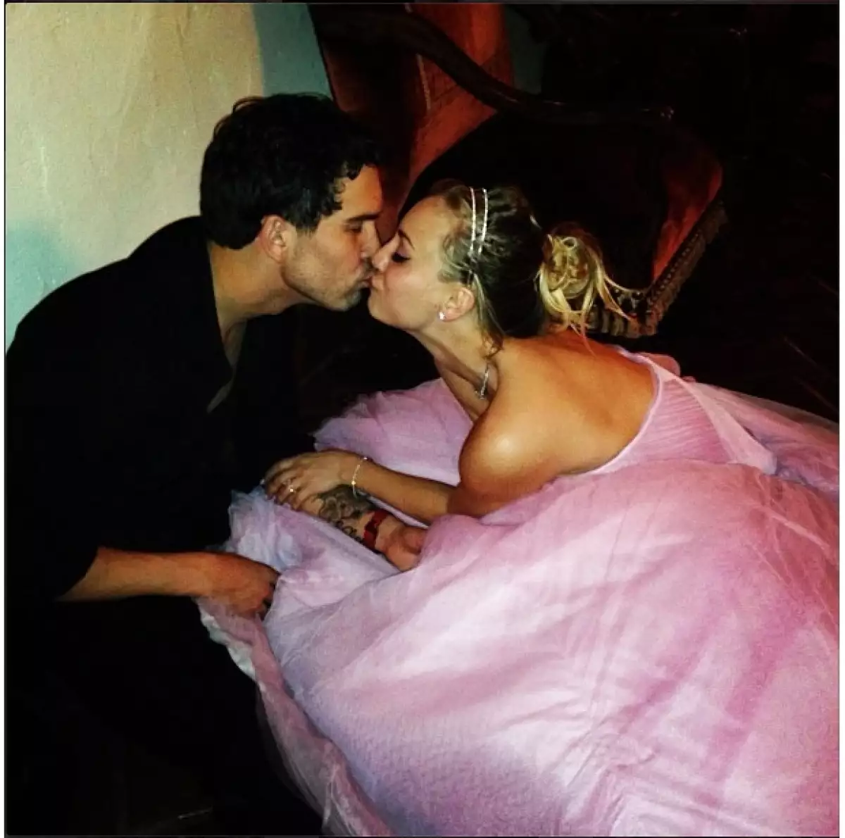 Con esta imagen, Kaley gritó su amor a los cuatro vientos.