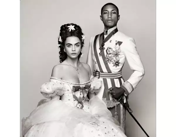 Pharrell y Cara, la aristocracia llena de estilo y onda muy cool.