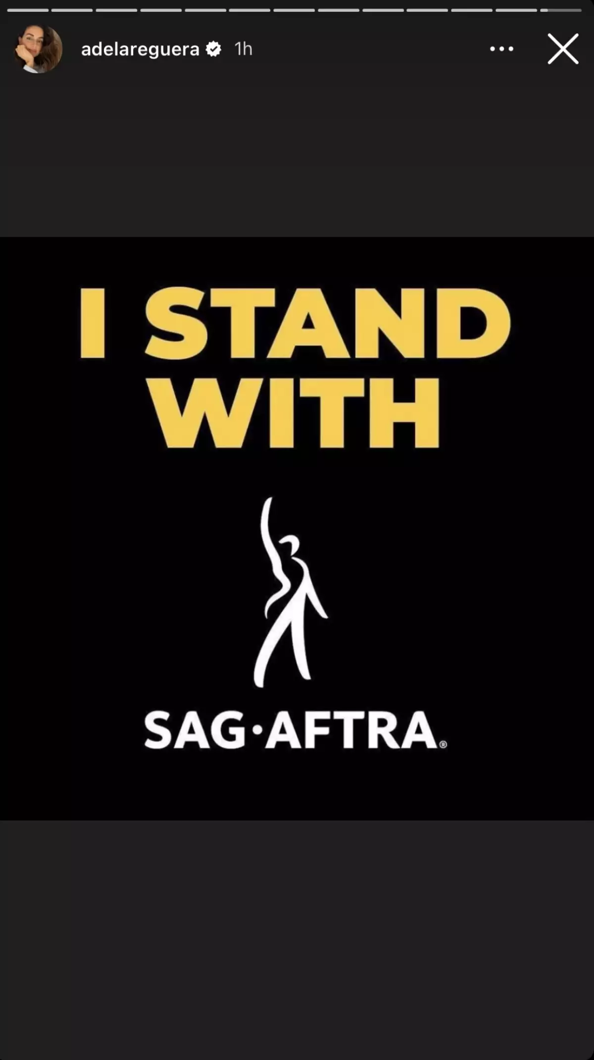 Captura de pantalla del Instagram de Ana de la Reguera. 