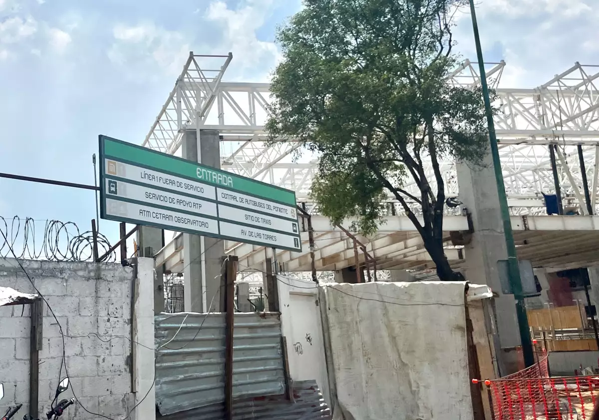 Nueva estación Observatorio en construcción