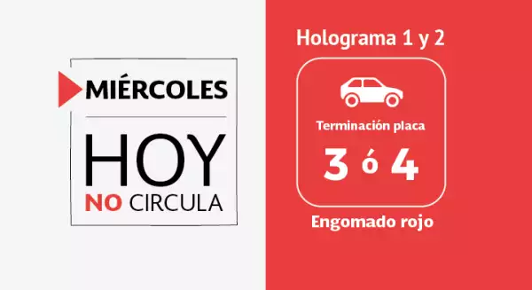 Hoy No Circula miercoles