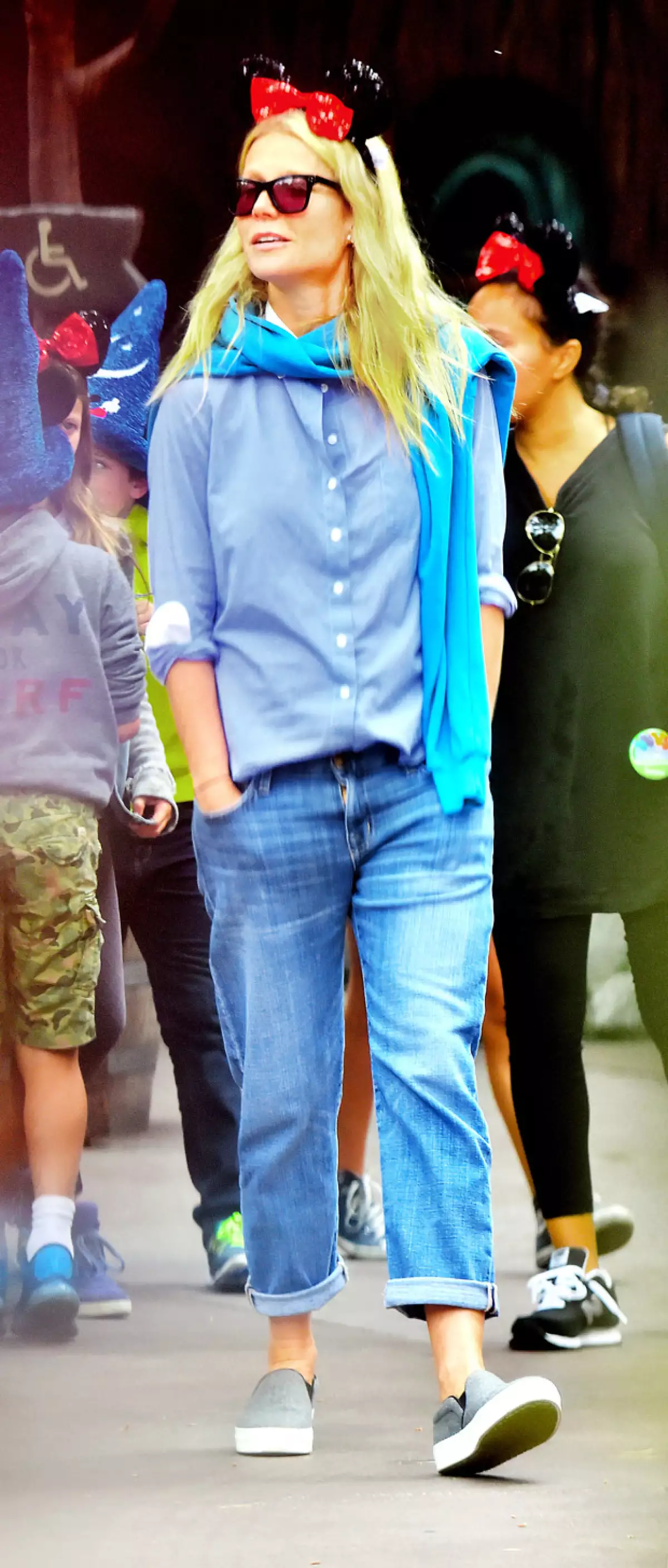 El look que Gwyneth Paltrow eligió para celebrar el Día de las Madres y la celebración de cumpleaños de Apple.