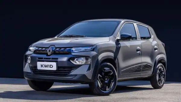 Una imagen de Renault Kwid en color gris.