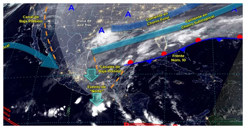 frente frío 10 2022 mexico