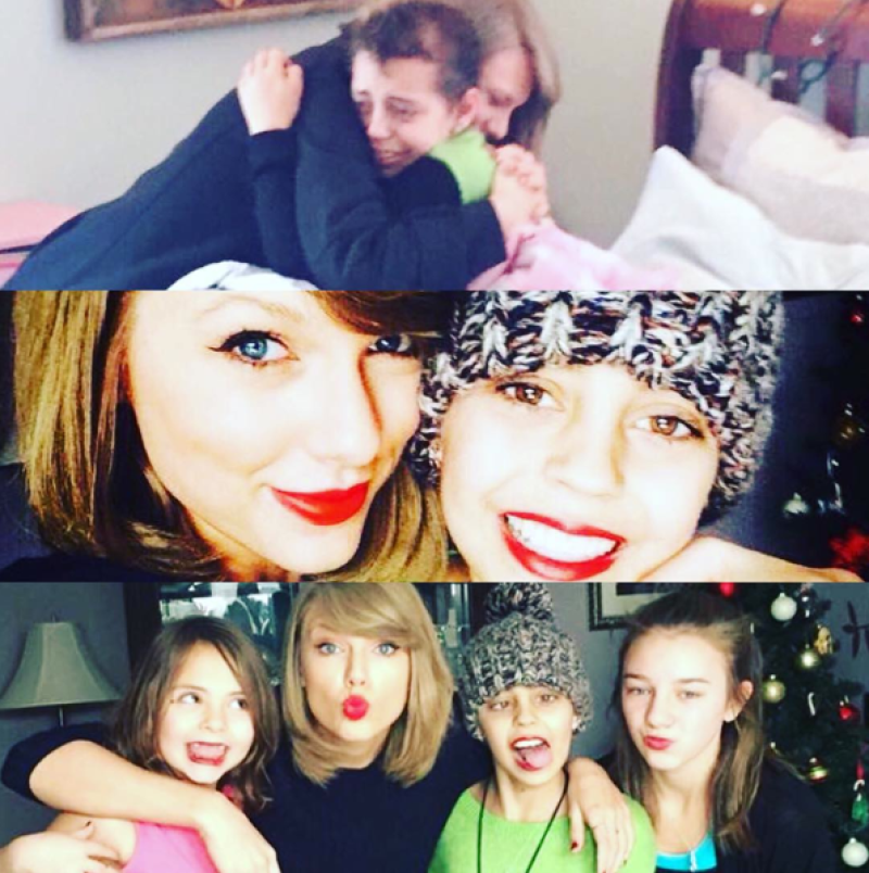 Taylor se mostró súper linda con su fan.
