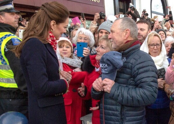 Kate Middleton, Denise Evans-Alford y Kevin Alford
